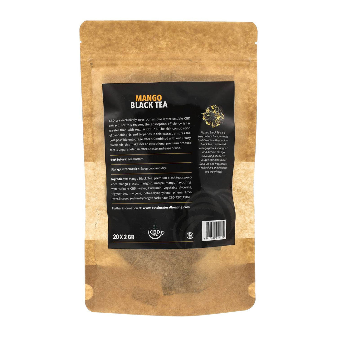 Thé au CBD Mangue Noire - (20 x 5mg)
