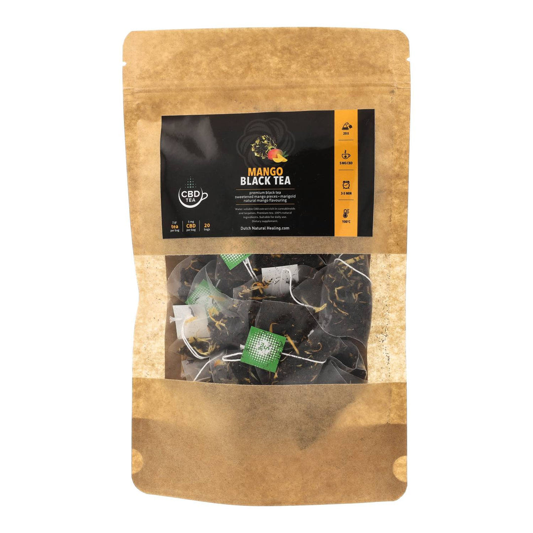 Thé au CBD Mangue Noire - (20 x 5mg)