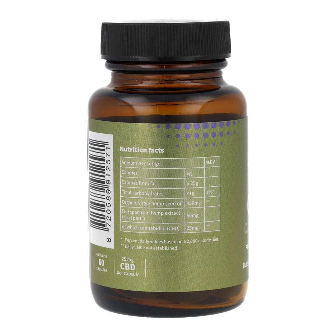 CBD Capsules - Full Spectrum - 60 x 25 mg