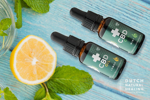 Discover the best tasting CBD oil with natural hints of lemon or mint - Dutch Natural Healing