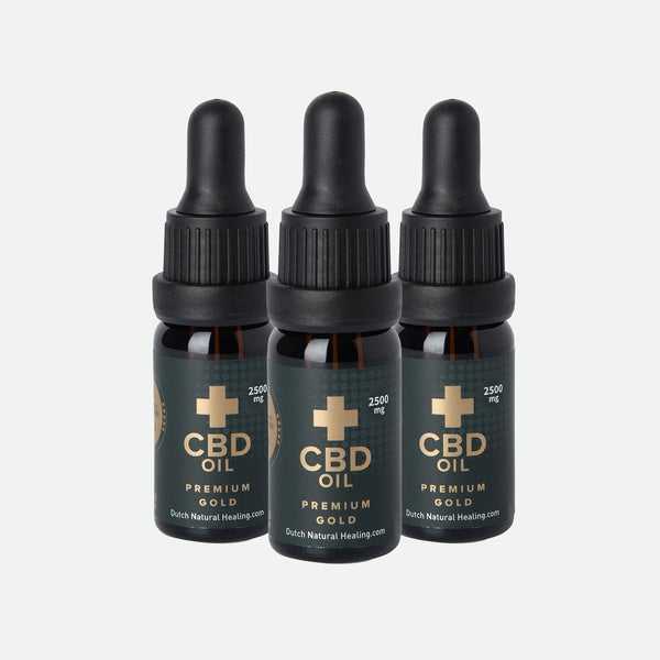CBD Oil 25% - Premium Gold Bundle – Dutch Natural Healing