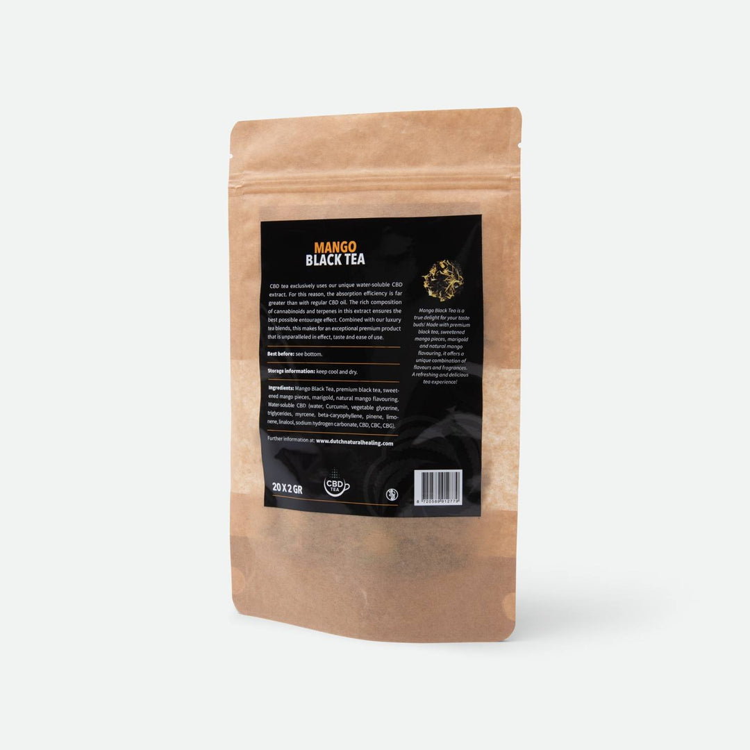 Thé au CBD Mangue Noire - (20 x 5mg) 