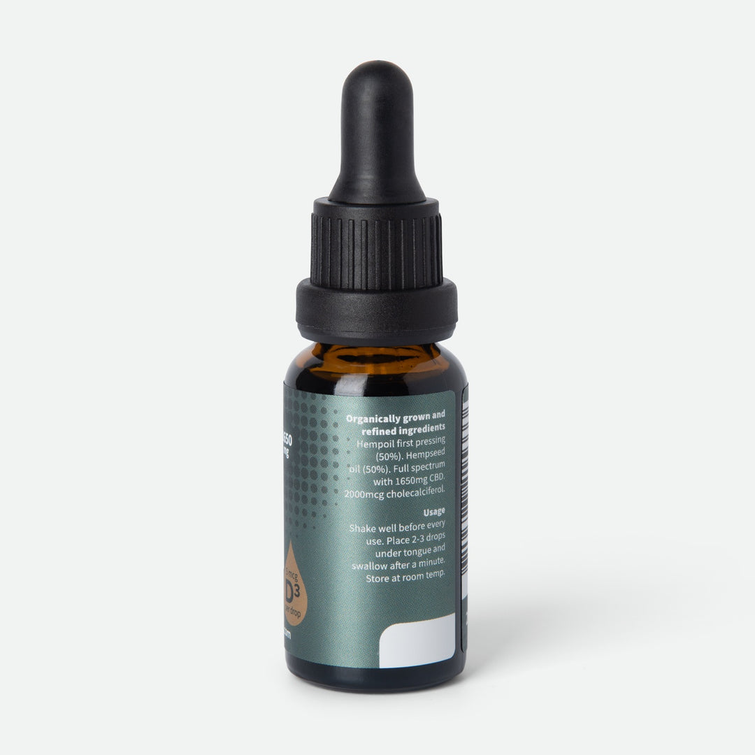 Huile de CBD 8% - Vitamine D3