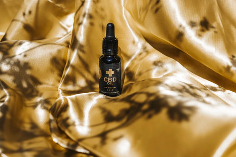 CBD Oil Premium Gold Photo
