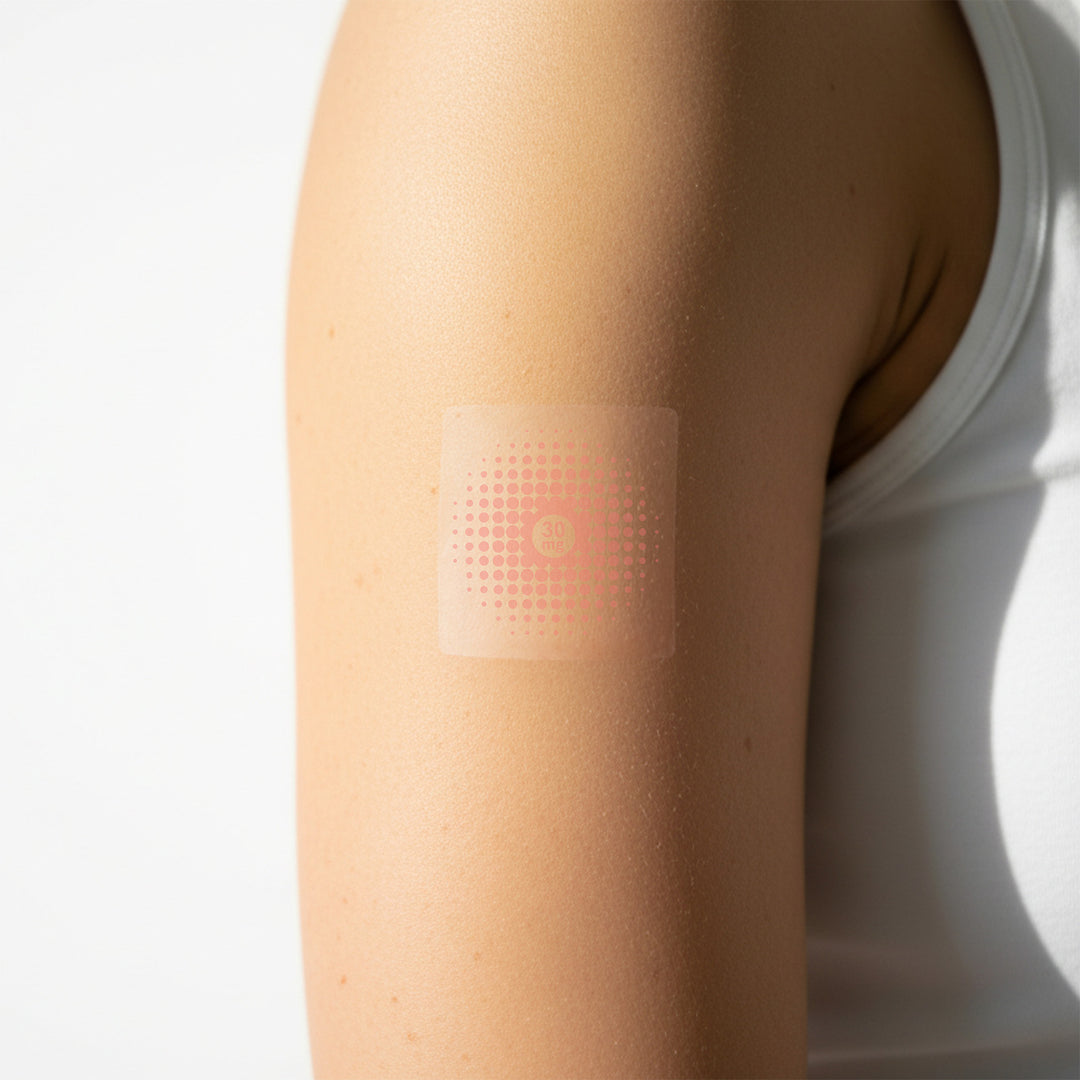 Transparent adhesive extra strong CBD patch