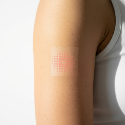 Transparent adhesive extra strong CBD patch