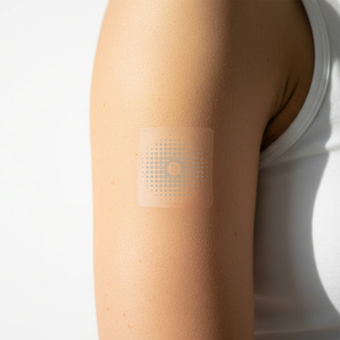 Transparent adhesive CBD patch